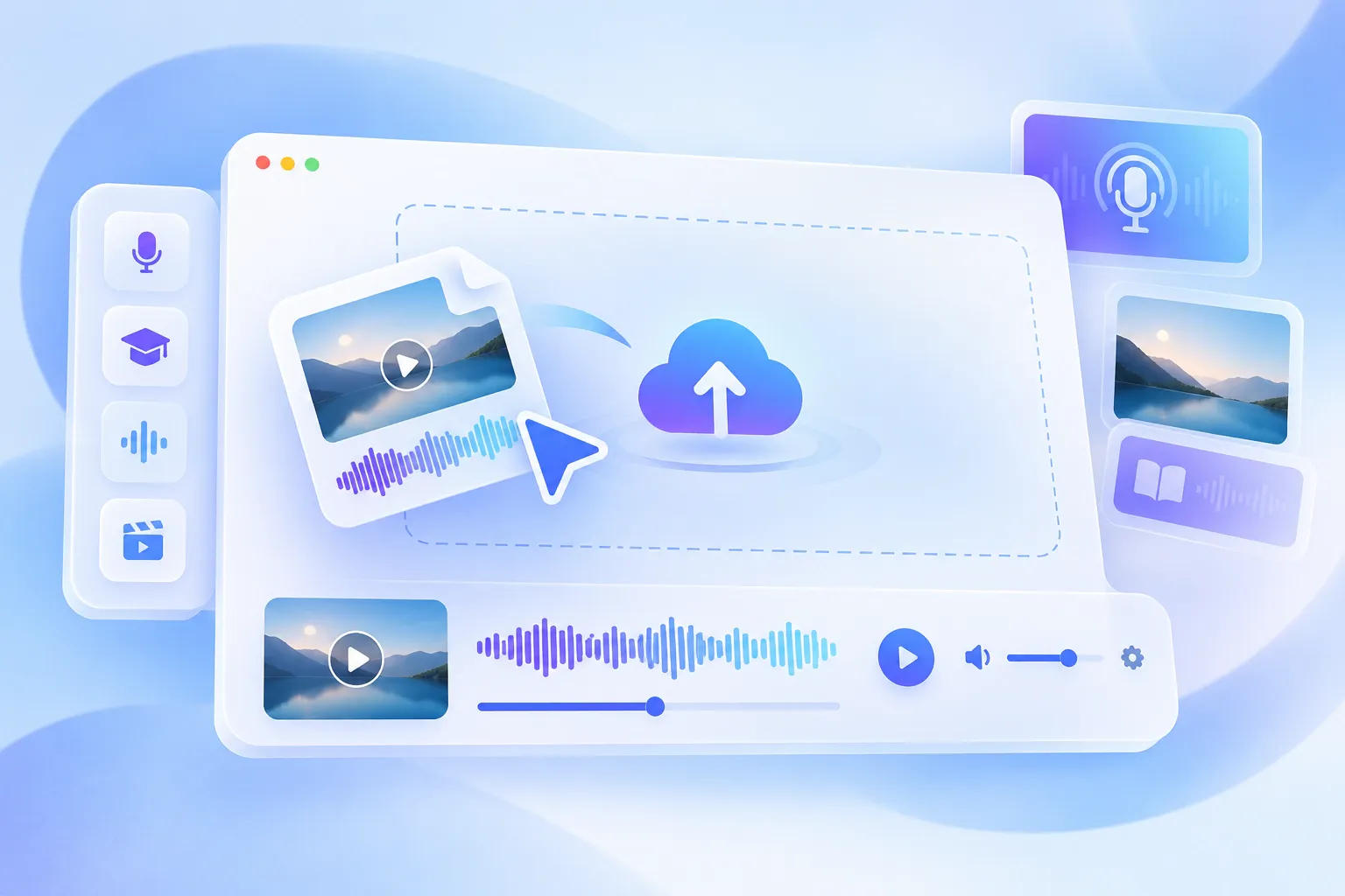 Step 1: Upload One Audio or Video File