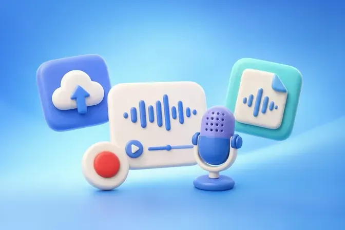 Step 1: Upload a Recording or Record Your Voice
