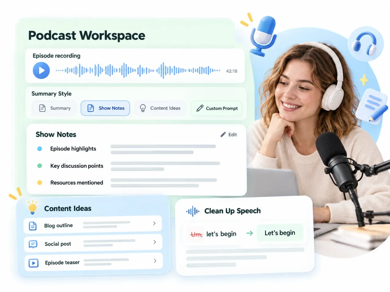 Podcaster và nhà sáng tạo nội dung - AudioConvert.ai