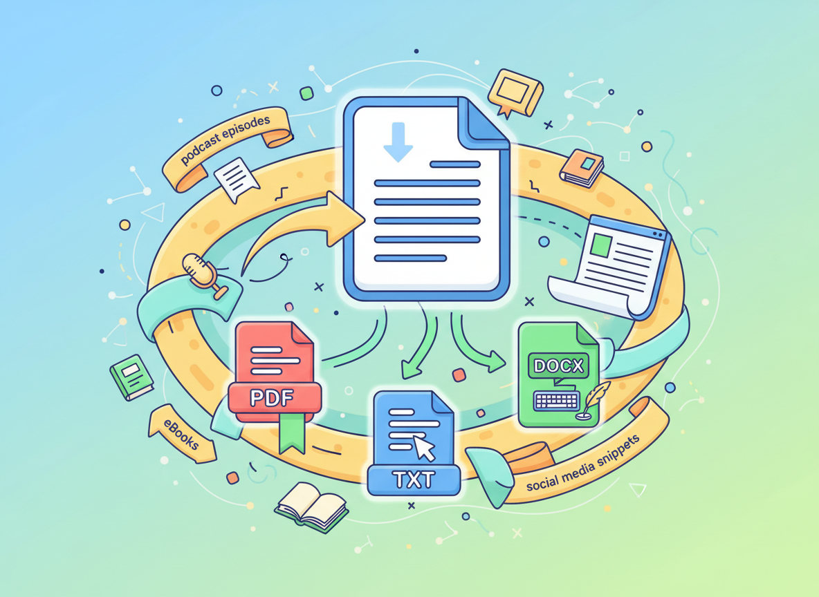 Flexible Formats Easy Export