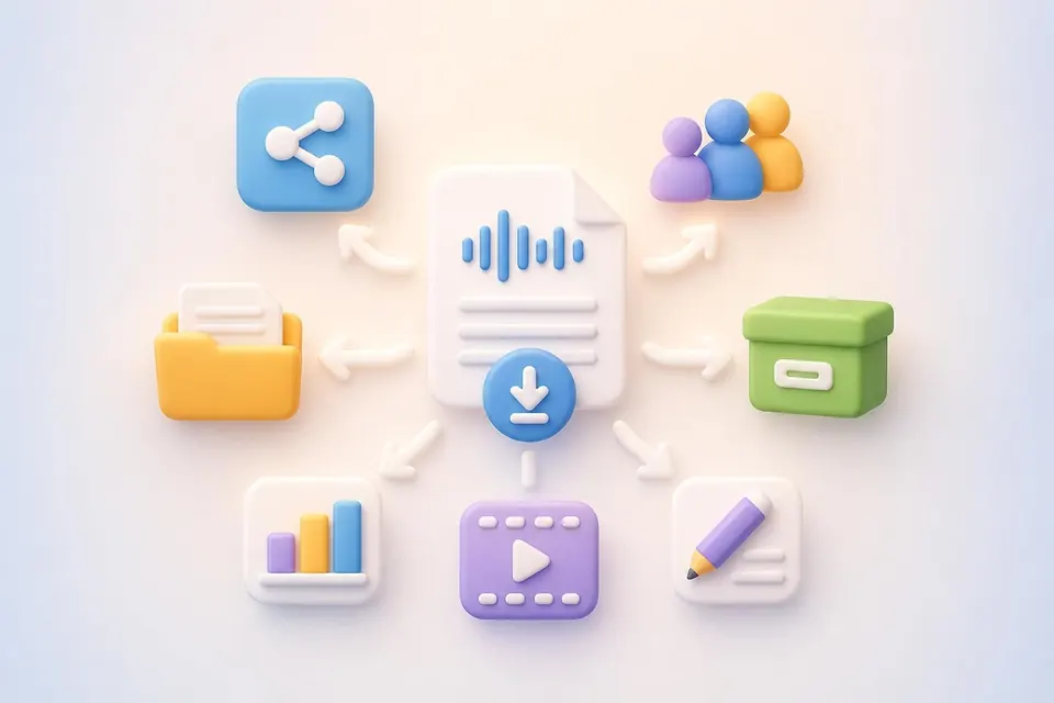 Export and Reuse Your Transcript Easily